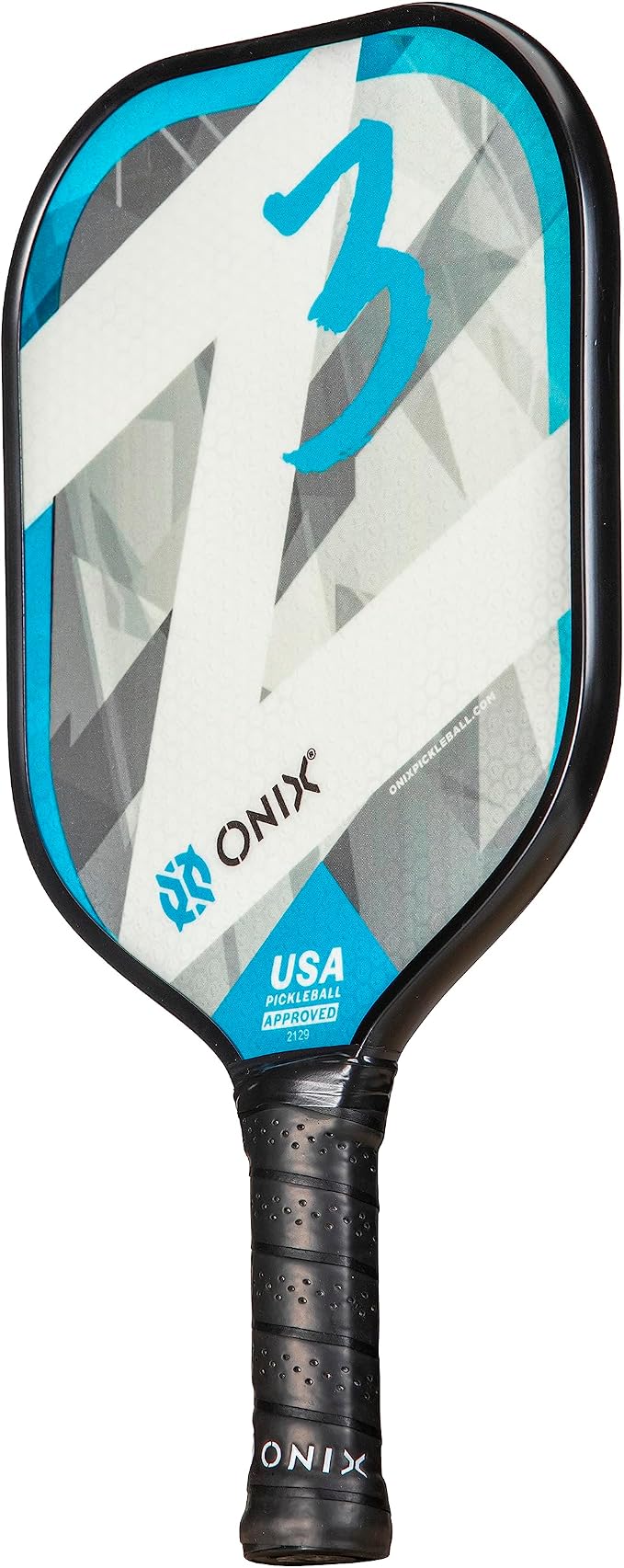 Onix Graphite Z5 Carbon Fiber Pickleball Paddle with Wide-Body Shape, Honeycomb Core & Graphite Face