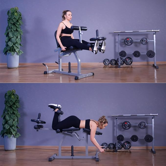 Z ZHICHI 2-in-1 Adjustable Leg Extension and Curl Machine, Easy Transition, Home Gym Leg Machine, Weight Capacity 660LBS