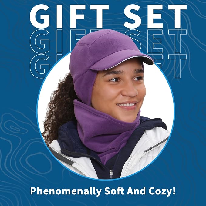 TrailHeads Micro Fleece Neck Warmer and Ponytail Cap