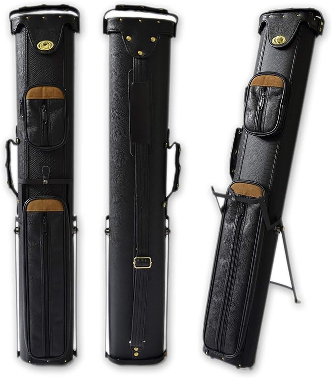 2x4 Hard Pool Cue Case 2B4S Billiard Stick Carrying Cue Case with Stand (03)