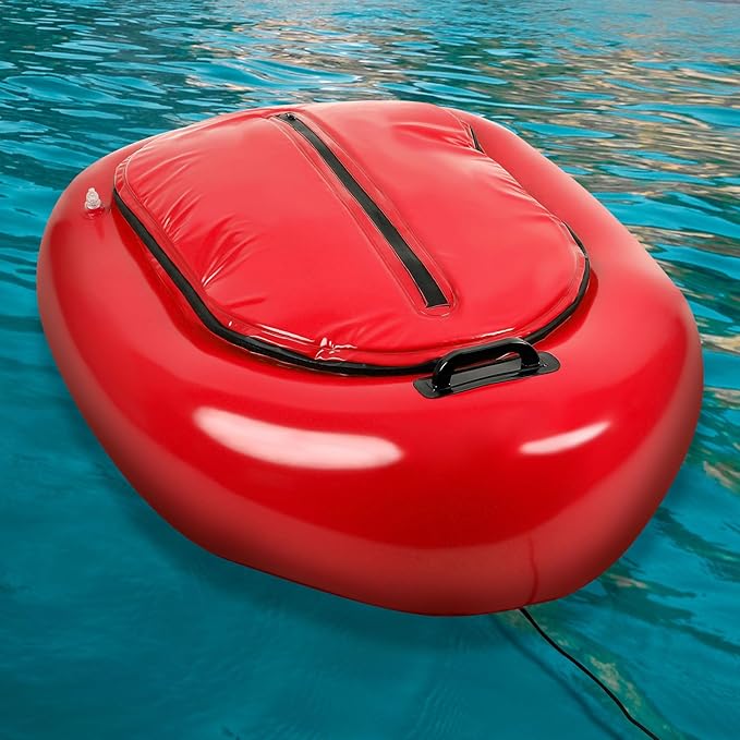 WILLBOND Inflatable River Floating Cooler Tow Behind, 38 Qt Insulated Heavy Duty PVC Kayak Floating Cooler with Handle for Outdoor Kayaking Rafting Boating Fishing and River Tubing