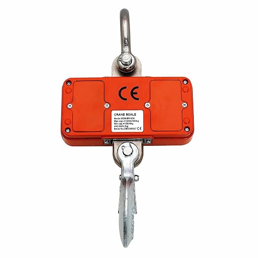 VisionTechShop Digital Crane Scale, DCS-ER 2000lb 1000kg Heavy Duty Compact Hanging Scale LED Display for Farm Factory