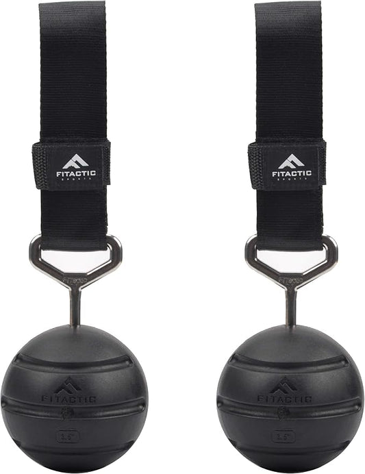 Rock Climbing Solid Training Cannonball Bomb Power Pull Up Ball Hold Grips for Straps for Finger, Forearm, Biceps, Back Muscles
