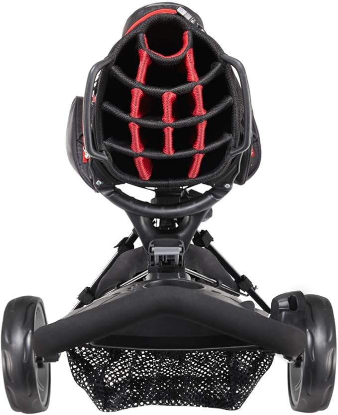 KVV Foldable Lightweight 3 Wheel Golf Cart with Stylish Scorecard Holder, Storage Bag-Easy to Open and Close
