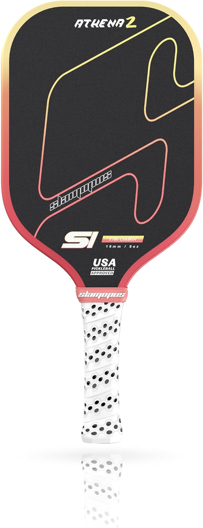 Raw Carbon Fiber Pickleball Paddles | T700 Pickleball Paddles with 16mm Polymer Honeycomb Core & Overgrips| Premium Pickle Ball Racket Enhanced Control & Spin & Power| USAPA Approved