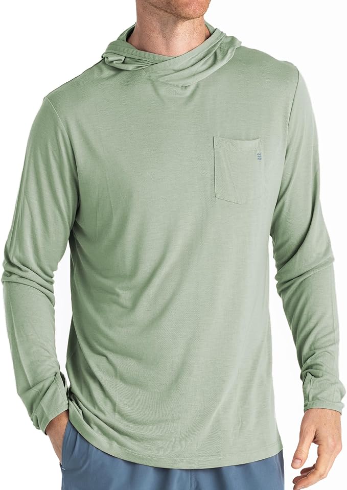 Free Fly Men's Lightweight Hoodie - UPF 20+ Sun Protection Hoodie for Men - Breathable Long Sleeve Sun Shirt for Fishing