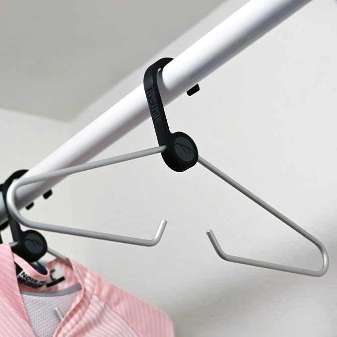 Foothill Kit Hanger - Cycling Kit Storage, Hanger for Jersey and Bibs (Black, 8-Pack)