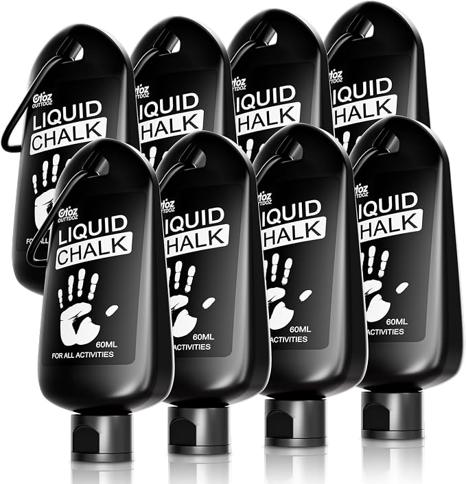 Pro Grade Liquid Chalk 2 oz or 12 oz Mess-Free Gym Chalk for Weightlifting, Gymnastics, Rock Climbing, Dancing, Dries in Seconds