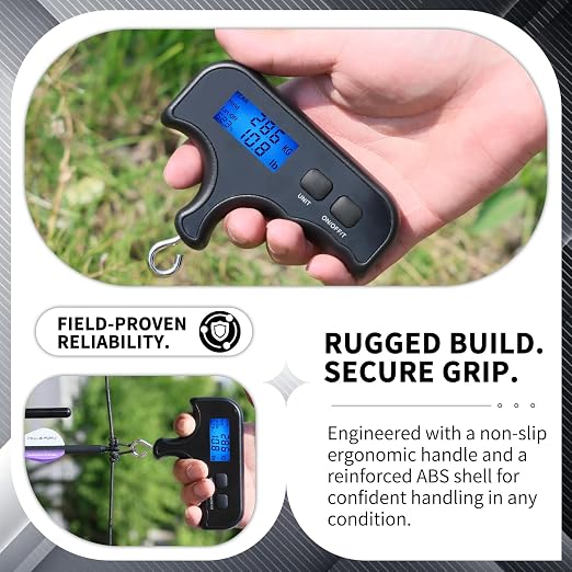 Bow Scale Equipped with Peak Holding Display Capable of Measuring110lb/50kg | Durable And Sturdy, With Precise Measurement