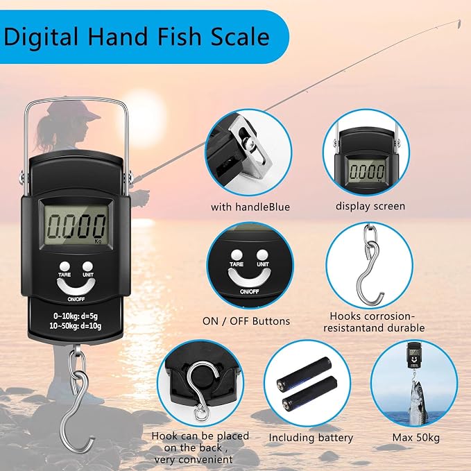 WinnerWhy 484 Pcs Fishing Tools Accessories Kit Include Fish Backpack Fish Hook Lures Hook Remover Lip Gripper for Men Women Fishing Gifts(Black)