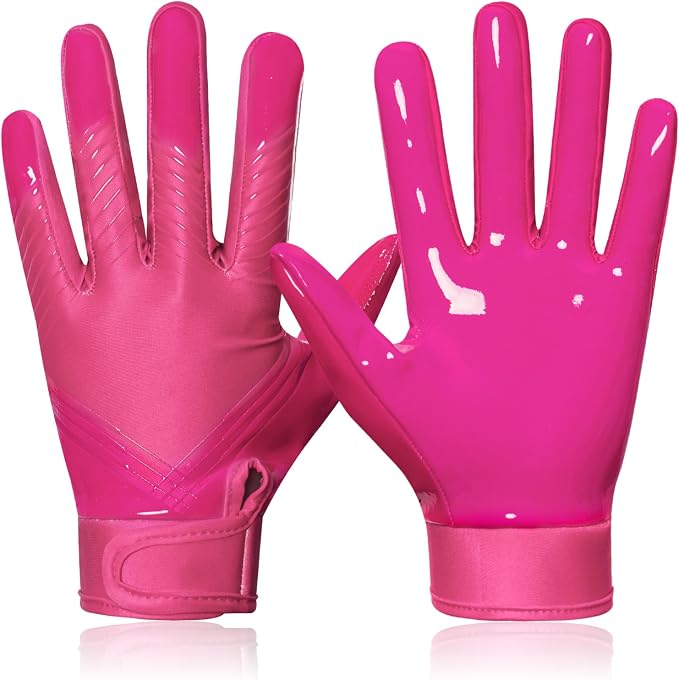RIGWARL Football Gloves Adult Men, Youth Kids Football Gloves with Super Sticky Grip, Receiver Glove Adult Youth Kids Best Gift for Father‘s Day