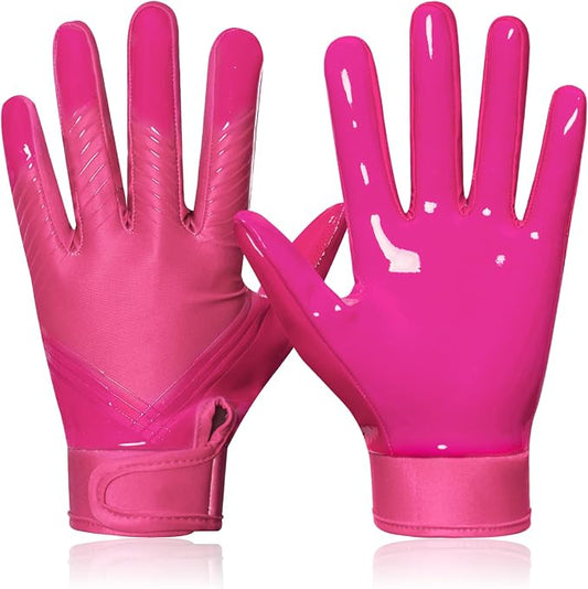 RIGWARL Football Gloves Adult Men, Youth Kids Football Gloves with Super Sticky Grip, Receiver Glove Adult Youth Kids Best Gift for Father‘s Day