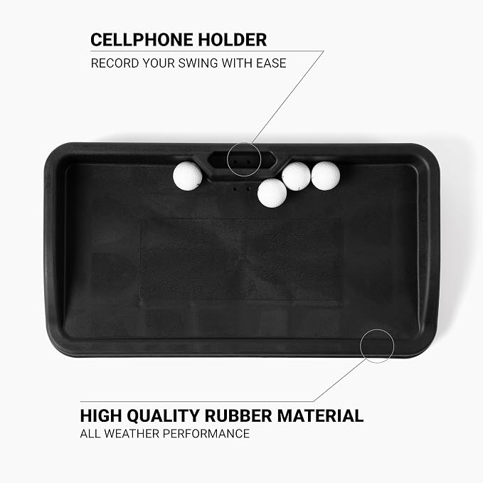 SkyTrak Molded Rubber Tray for Golf Balls - Commercial Quality Golf Ball Tray Designed for Simulators