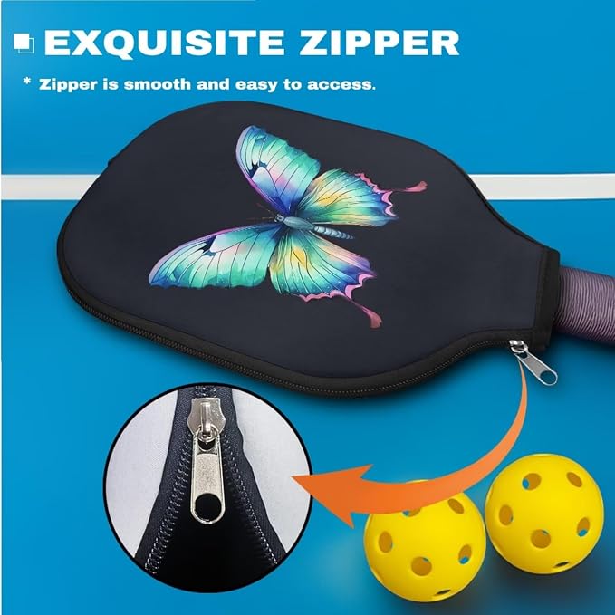 Pickleball Paddle Covers, Durable Polyeste Paddle Cover,Anti-Drop Paddle Storage Bag