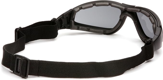 Pyramex XSG Safety Eyewear, Clear Ballistic, Gray Ballistic And Amber Ballistic Interchangeable Lenses With Black Frame