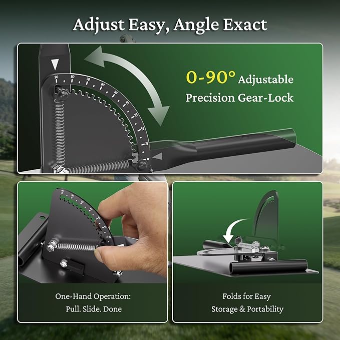 KELOB Golf Swing & Clean Bundle: Alignment Sticks Holder with Angle Adjustable Metal Base + Electric Rotating Brush with 2000mAh Battery & 100ml Water Tank – Practice Plane Trainer & Groove Cleaner fo