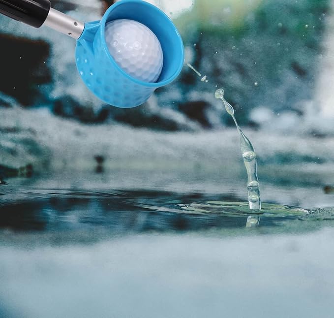 HOW TRUE Golf Ball Retriever, 12ft 15ft 18ft Aluminum Alloy Golf Ball Retriever Telescopic for Water Golf Ball Picker Grabber Golf Accessories Golf Gift