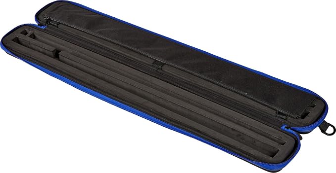 Casemaster Parallax Pro 2x2 Pool Cue Case, Holds 2 Butts and 2 Shafts, Foam-Padded Pool Stick Case, Water-Resistant 600D Oxford Fabric, Lightweight with Accessory Pocket