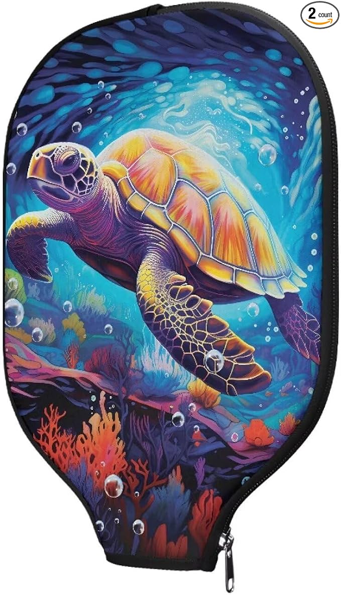 Blue Camo Corgi Pattern Print Pickleball Paddle Covers Only Paddles Holder Sleeve Fits Most Rackets