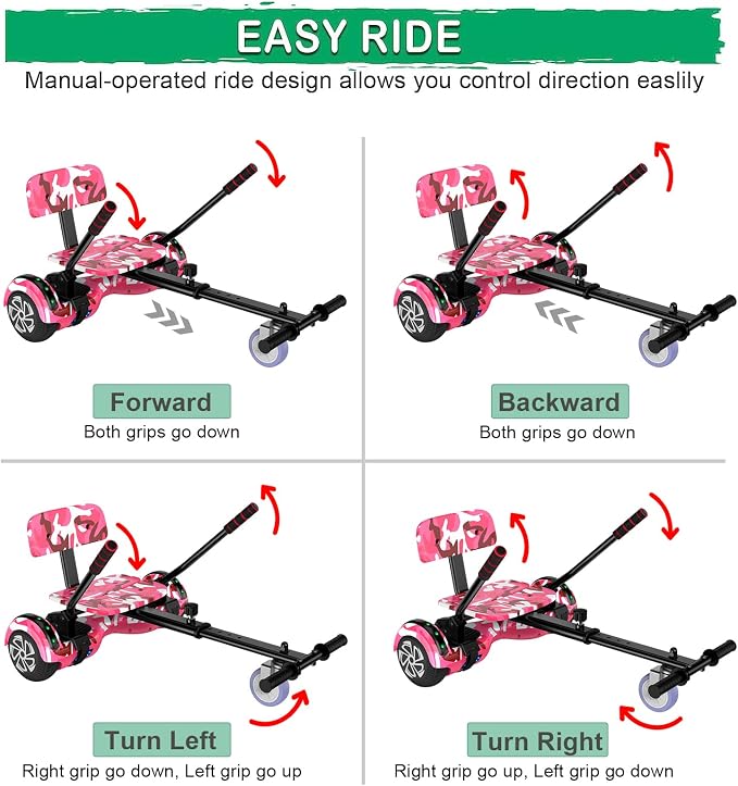 CBD Scooter with Corlorful LED Lights,6.5" Wheels, Dual 300W Motor Scooter for Kids Girls Boys Adults, All Ages