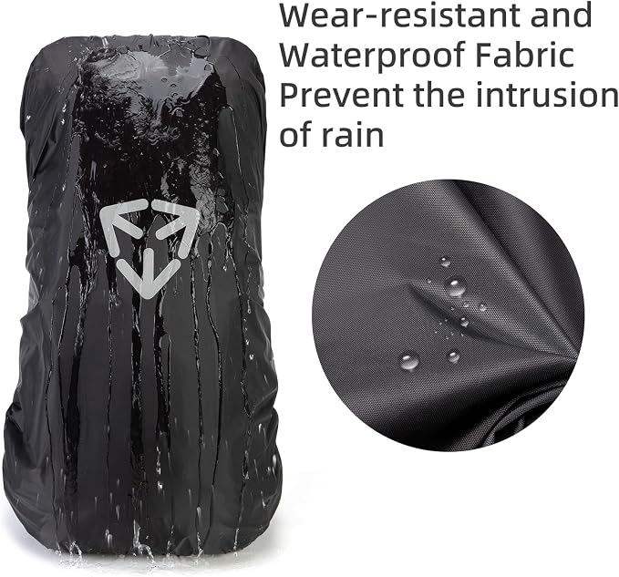 Waterproof backpack rain cover, outdoor backpack pack covers 30L-70L backpack (L)