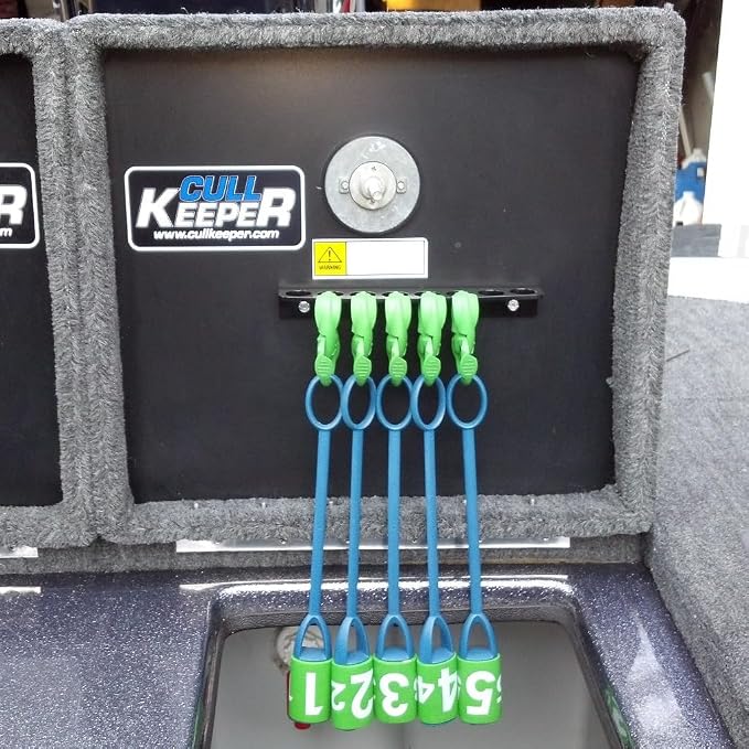 PROcise Outdoors Cull Keeper - Fish Culling System for Bass Fishing and Tournaments, Professional Bass Tagging System - Keeps Cull Tags for Bass Fishing Tournaments Organized - 8 Holes, Large