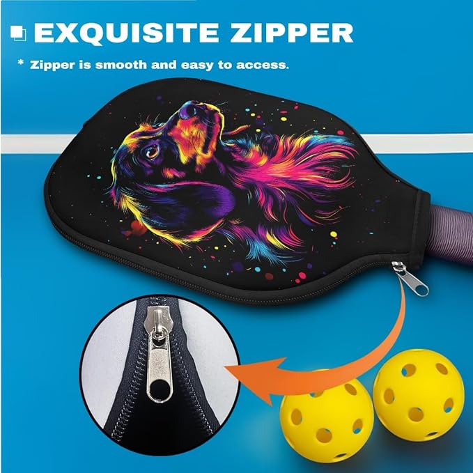 Pickleball Paddle Covers, Durable Polyeste Paddle Cover,Anti-Drop Paddle Storage Bag