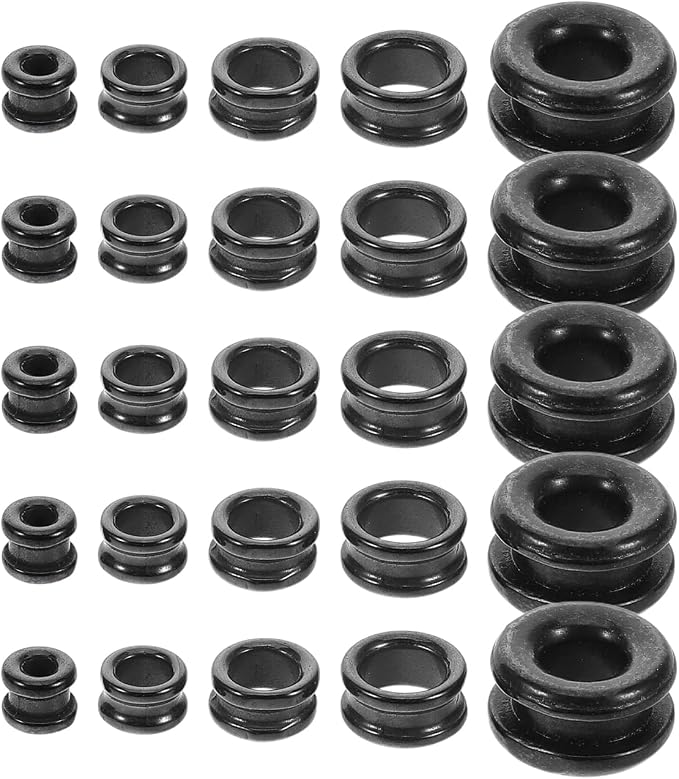Ceramic Guide Ring Replacement Kit for Fishing Rod Repair 5Pcs Solid Ring Inserts for Rod Guide Fix Fishing Eyelets Replacement Lure and Sea Accessories