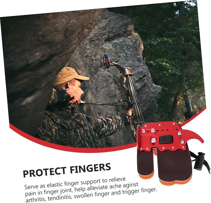 Abaodam Archery Finger Sleeve Durable Protective Gear for Sports Lightweight Breathable Design Finger Guard for