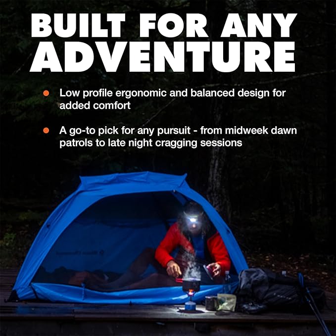 BLACK DIAMOND Spot 400-R Rechargeable Headlamp | 400 Lumens, Dimmable | Micro-USB Charging | Waterproof & Compact | Camping, Hiking, Running | BD Azul