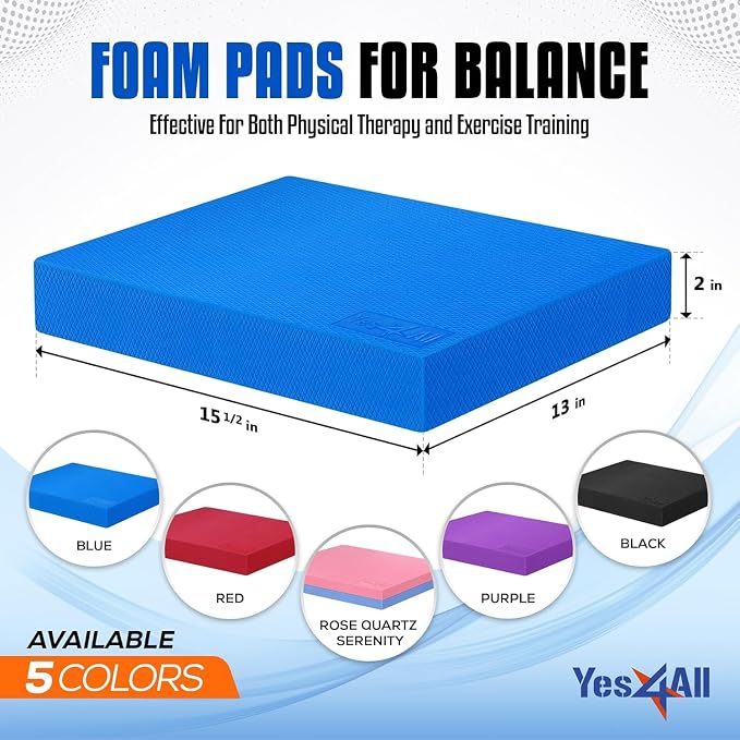 Yes4All 2-in-1 Professional Wooden Balance Boards & Slant Board + Engineering Wood Slant board & Balance board (2in1)