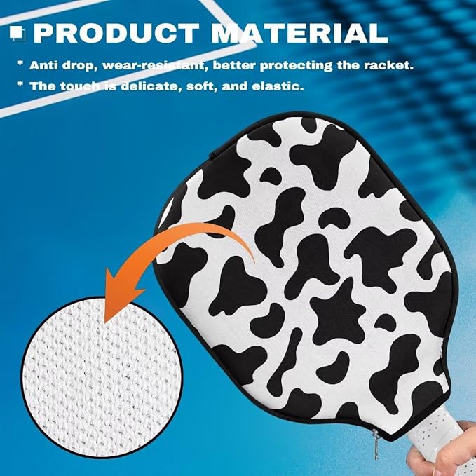 Pickleball Paddle Covers Only for Men and Women Zipper Closure Protection and Decoration