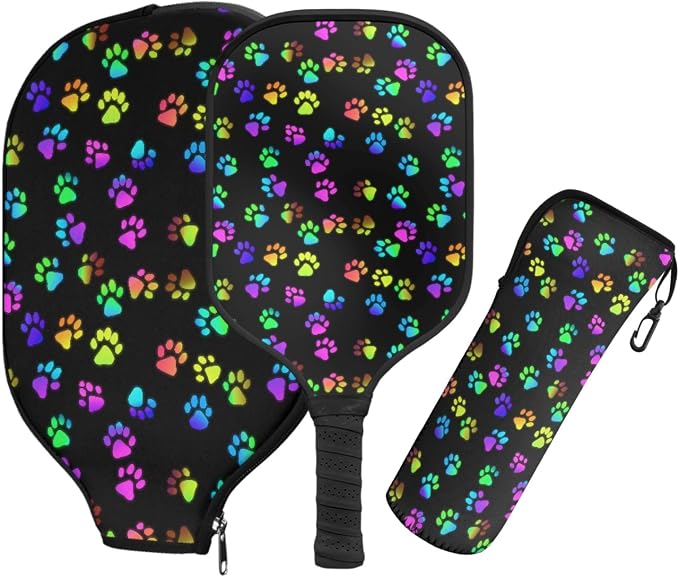 Pickleball Paddles Set 3PCS Pickleball Paddle Case Pickleball Racket Pickleball Bag Ideal for Beginners Gifts