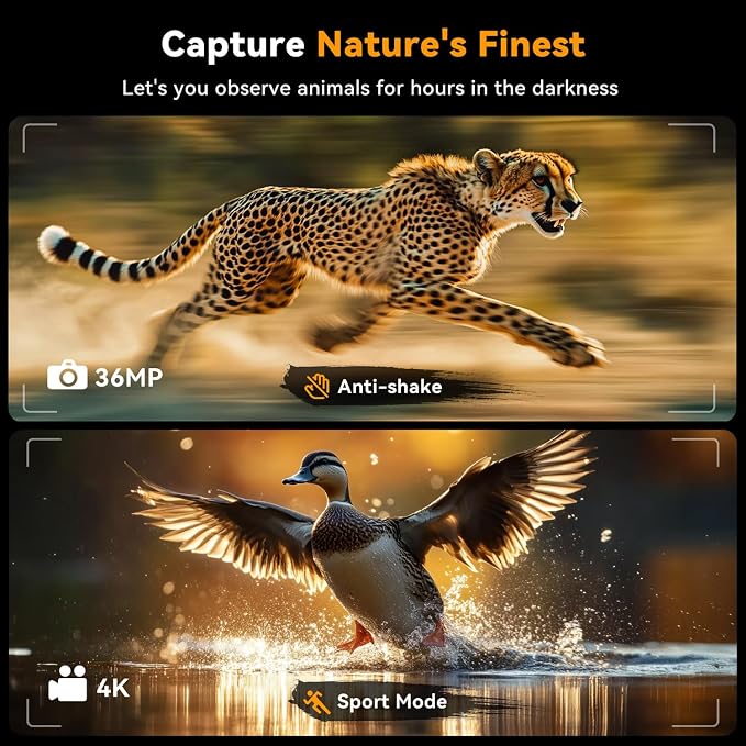Night Vision Goggles - 4K Night Vision Binoculars for Adults, 4500mAh Rechargeable Infrared Binoculars with 4.5'' Large Screen, 8X Digital Zoom, 32GB TF Card to Save Photos and Videos for Camping