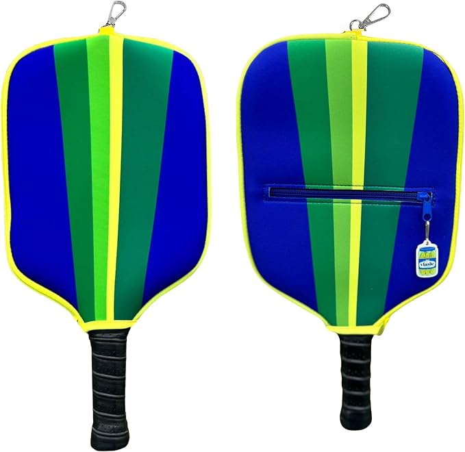 Posh Pickler Vlasic Pickles Pickleball Accessories Gift Set, Pickleball Paddle Cover, Sports Cooling Towel and Bag Strap, Vlasic Pickle-Themed for Pickleball Players
