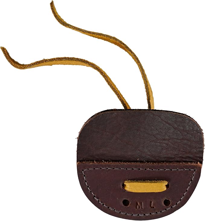 Hornet 3-Under Bison Tab – Handmade Leather Finger Tab for Traditional Archery, USA Made - Available in Medium, Large, Left and Right Hand