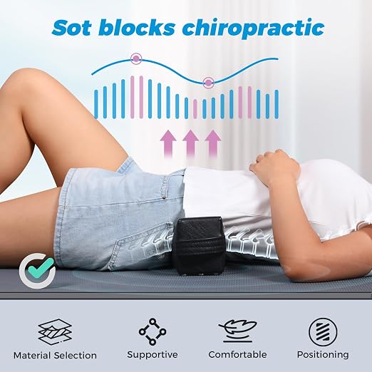 Fanwer SOT Blocks Chiropractic DeJarnette - chiropractor wedge for pelvis 2pcs, Great Support & Comfort