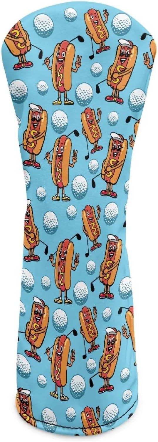 Rnyleeg Golf Club Head Covers for Women Driver Head Cover Leather Fairway Wood Headcover Hybrid Headcovers for Golf Clubs