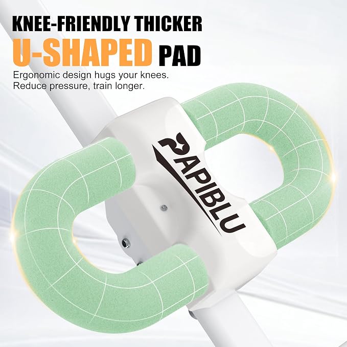 Abdominal Trainers - Adjustable Ab Trainer Machine, Foldable Abdominal Workout Equipment with Knee Protection - Home Gym Core Strength Trainer for Men & Women