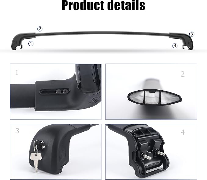 FLYCLE 300Lbs Lockable Roof Rack Cross Bars Compatible with Kia Sorento & Sorento Hybird 2021-2026, Crossbars Cargo Racks Rooftop Luggage Canoe Kayak Camping Gear Bike Carrier Rack