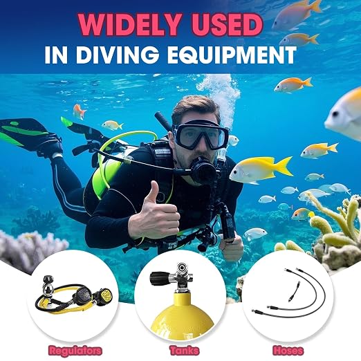 Scuba O Ring Kit 170 Pcs, FKM90 Scuba Diving O Rings with 2 Stainless Steel O-Ring Pick Set for Accurate Selection, Removal and Replacement for Dive Hose Diving Tank Scuba Gear