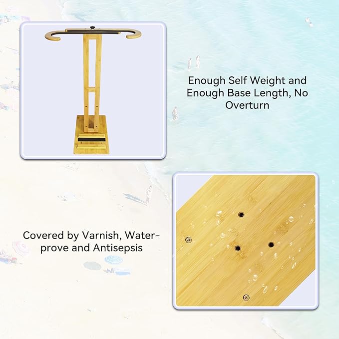 TWO STONES Paddle Board Rack Storage, Vertical Surfboard Stand, Surfboard Rack for Wall-Free to Display Indoor and Outdoor Hold Up to 80cm Width