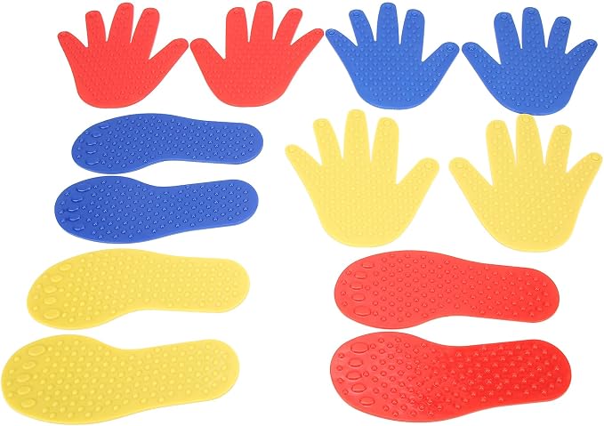Colorful Hands and Feet Carpet Markers, Exercise Limb Coordination Integration Game Mat, Hands and Feet Play Mat for Parents
