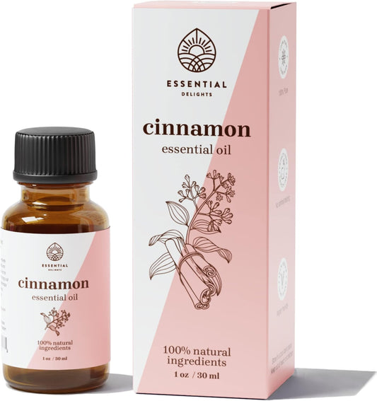 Premium Cinnamon Essential Oil | Warm and Spicy Aroma | Perfect for Candles, Soaps, DIY Projects & Holiday Scents (1 Fl.Oz.)