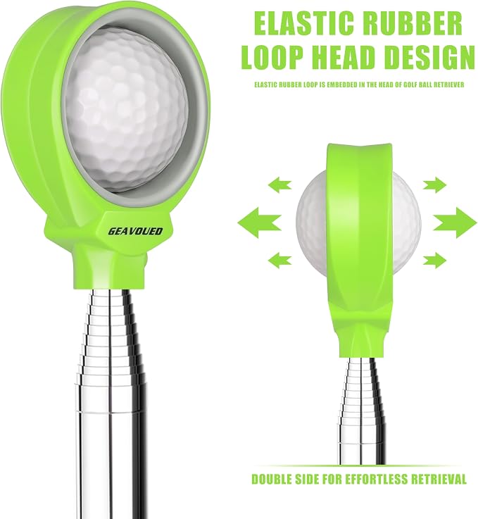 Golf Ball Retriever 9Ft/12Ft/14.5Ft/16.3Ft/20Ft Golf Ball Retriever Telescopic，Professional Stainless Steel Ball Retriever Tool Golf