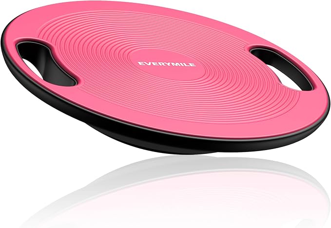 Wobble Balance Board, Exercise Balance Stability Trainer Portable Balance Board with Handle for Workout Core Trainer Physical Therapy & Gym No-Skid Surface