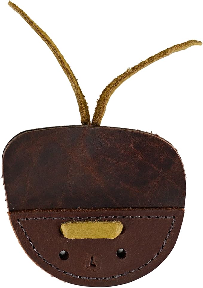 Hornet 3-Under Bison Tab – Handmade Leather Finger Tab for Traditional Archery, USA Made - Available in Medium, Large, Left and Right Hand