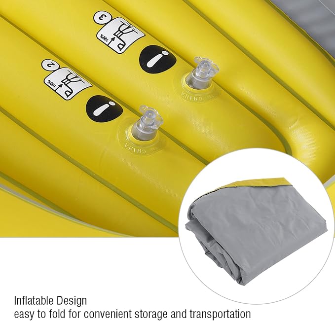 LIANGLIDE Inflatable Kayak Inflatable Kayak 2 Person 30×23×8 PVC Inflatable Kayak Canoe 2 Person Rowing Boat Fishing Drifting Diving