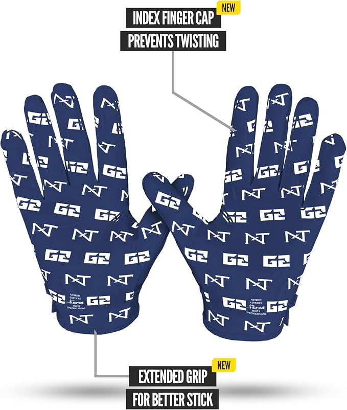 Nxtrnd G2 Pro Football Gloves, Men's Ultra Sticky Elite Receiver Gloves