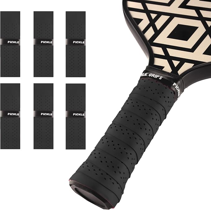 Pickle Grips Pickleball Paddle Grip Tape - Overgrip Grip Wrap for Pickleball Racket - Moisture Wicking Paddle Grip Wrap (2 Pack)
